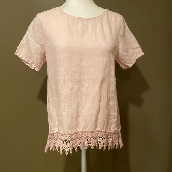 Terzo Millennio 100% Linen Top - Picture 3 of 12